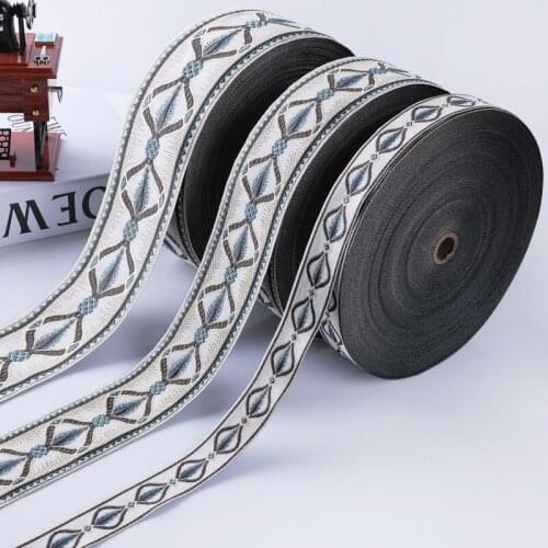 25M/Lot 3cm 6cm 8cm Wide Jacquard Curtain Lace Trims Belt Curtain Accessories DIY Sofa Cushion Costumes Lace Ribbon Belt Trim