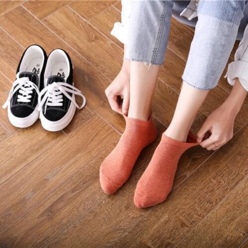 New Spring 4 Pairs Fashion Socks Woman Ankle Girls Cotton Color Novelty Women Fashion Cute Heart Casual Funny Sock Autumn
