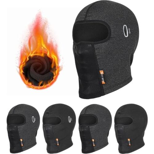 New Winter Warm Fleece Motorcycle Face Mask Anti-dust Waterproof Windproof Full Face Cover Hat Neck Helmet Ski Mask Balaclavas