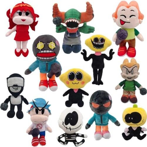 Anime Spooky Month Skid Pump Stuffed Dolls Kawaii Friday Night Funkin Plush Toy For Children Birthday Halloween Gifts