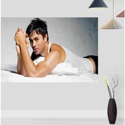 Custom Enrique Iglesias Posters Print Wall Picture FOR Living Room Decoration Silk Fabric Good Quality Wall Decor Poster