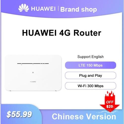 Unlock Huawei 4G Router LTE CPE B311B-853 150Mbps CAT4 with Sim Card Wireless Wifi Router