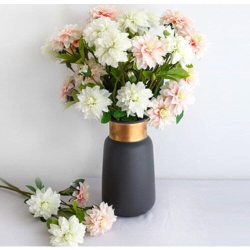 Dahlia 2 simulation flowers fake flowers wholesale home decoration wedding decoration simulation flowers