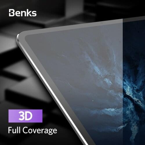 Benks 2.5d Tempered Glass Screen High definition Transparent Protector Explosion Proof Film for apple iPad Pro 11" 12.9" 2020New