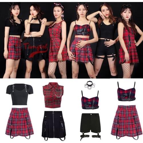 New Jazz Dance Costume Korean Girl Group Dance Performance Costume Hip Hop Street Dance Set Woman Stage Catwalk Outfits DWY4447