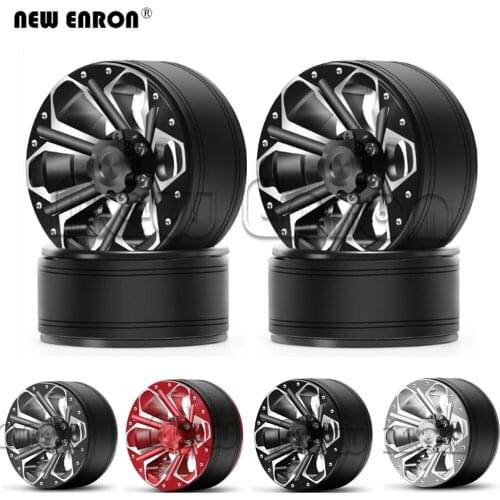 1/10 4Pcs Alloy 1.9 inch Beadlock RC Wheel Rims Hub for RC Crawler Car Jeep Wrangler Axial SCX10 Tamiya Traxxas TRX4 MST RC4WD
