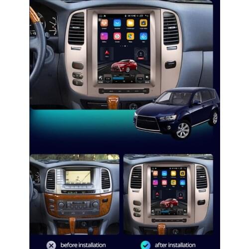 Tesla Screen Android 11 Radio Receiver For Lexus LX470 2002 2003 2004 2005 2006 2007 Car GPS Audio Stereo Video Player Head Unit