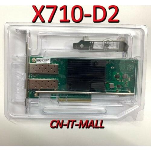 New Intel X710-DA2 X710DA2BLK 10GB PCI 3.0 x8 Ethernet Converged Network Adapter