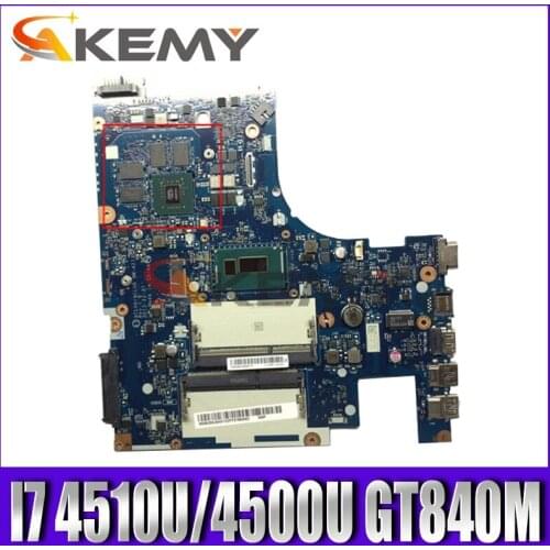 Akemy ACLUA/ACLUB NM-A273 For Lenovo Z50-70 G50-70M Notebook Motherboard CPU I7 4510U/4500U GPU GT840M DDR3 100% Test Work