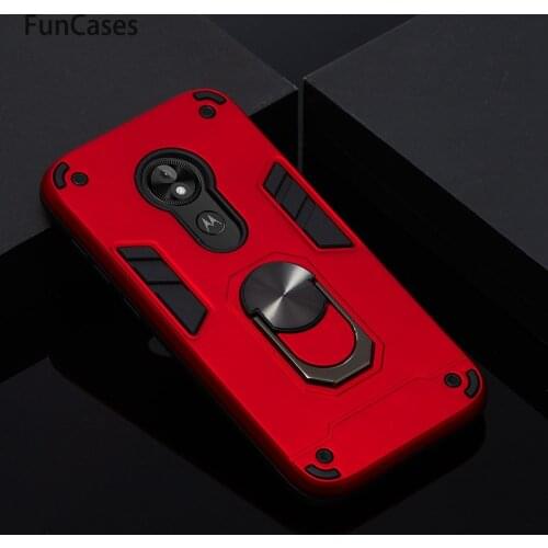 Telephone Accesories For Moto E5 Play US Verison With Car Holder Shockproof Armor Hard PC Cover Moto estuche E5 Play Cover