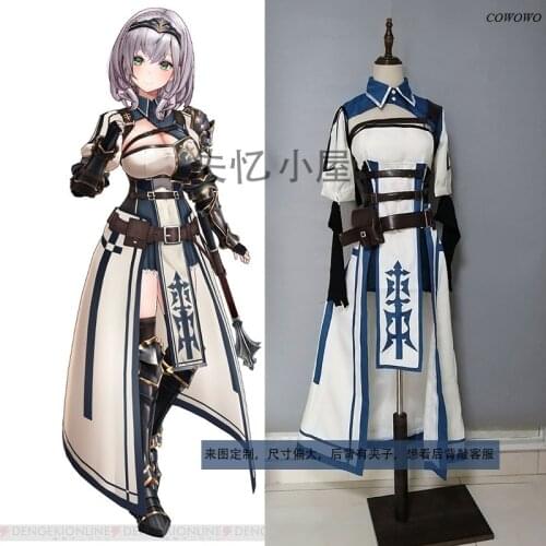 Anime!VTuber Hololive Shirogane Noel SJ Dress Gothic Uniform Cosplay Costume Halloween Party Suit For Women Custom Made 2021 NEW