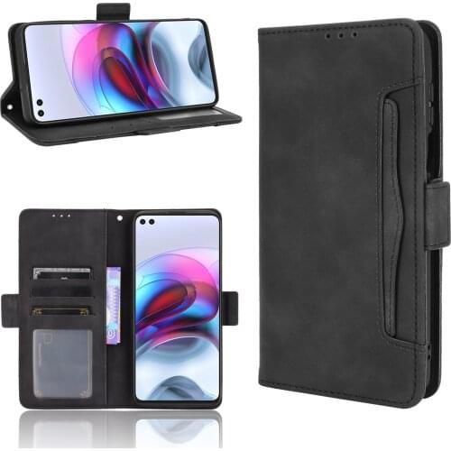 For Motorola Moto G100 Case Premium Leather Wallet Leather Flip Multi-card slot Cover For Motorola Moto G100 Case 6.7"