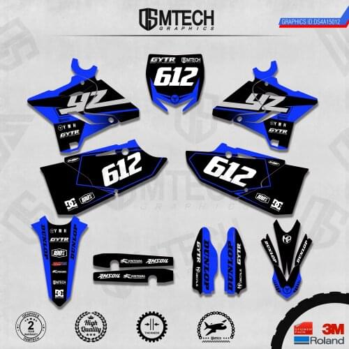 DSMTECH Customized Team Graphics Backgrounds Decals 3M Custom Stickers For YZ125-250 Two Stroke 2015-2019 012