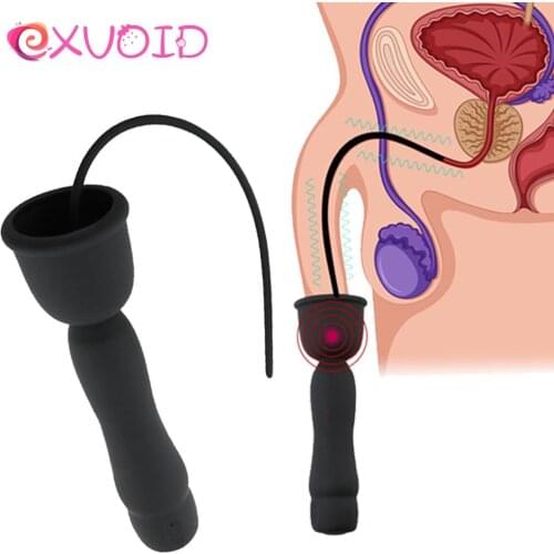 EXVOID Vibrator Anal Prostate Massage Dilatator Sounds Penis Plug Urethral Catheter Male Penis Insert Device Sex Toys For Men