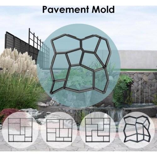 Garden Pavement Mold Garden Walk Pavement Concrete Mould DIY Manually Paving Cement Brick Stone Road Concrete Molds Pathmate M