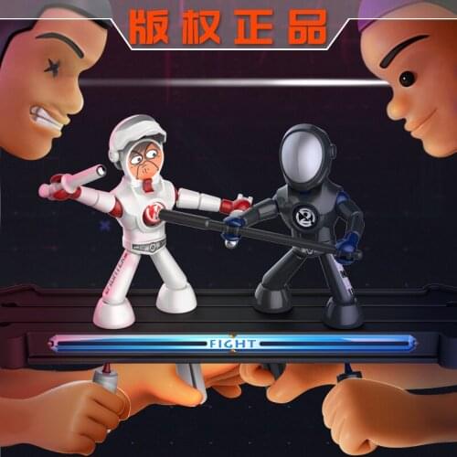 Pocket Fighter parent child interactive desktop game children Like Toys bamboo Boy VS Real people, fight