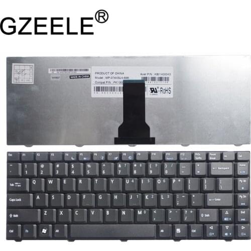 GZEELE New for Acer emachines E520 E720 D520 D720 MP-07A43U4-698 PK130580100 KBI1400043 Keyboard US Black English laptop