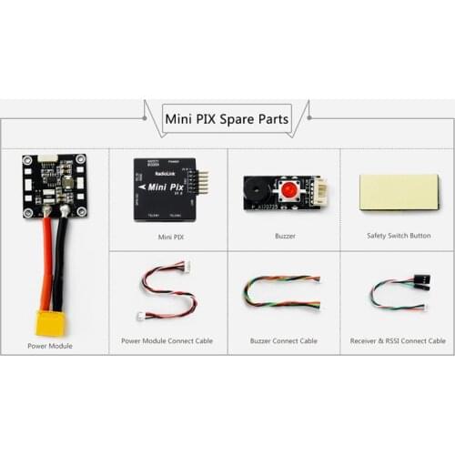 Mini PIX V1.0 F4 Flight Controller STM32F405 MPU6500 w/ Barometer Compasses For RC Camera Drone FPV Racing Quadcopter