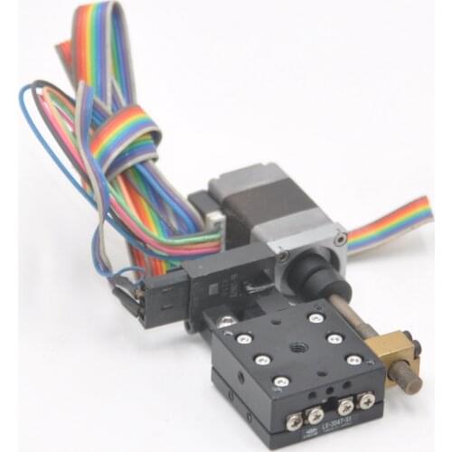 LS-3047-S1 Central precision machine electric X-axis optical fine-tuning displacement platform 30 * 30mm stroke 3mm aluminum