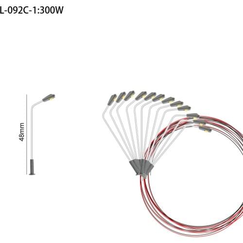 1/300 Scale Model Street Lamp 3V Led Lighting For Train Landscape Building Architecture Layout Scenery