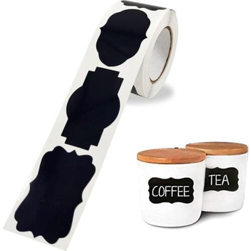 Chalkboard Labels sticker 150Pcs/Roll for Household kitchen Jars Stickers Removable Waterproof Blackboard Sticker Label Decor