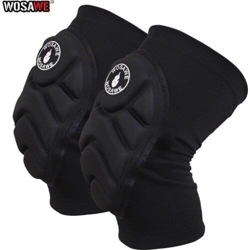 WOSAWE Motorcycle Knee guards Soft 2 Pcs Racing Motocross Elbow Knee Pads Bike Skating Skateboard Baseball Kneepads Sports Gear