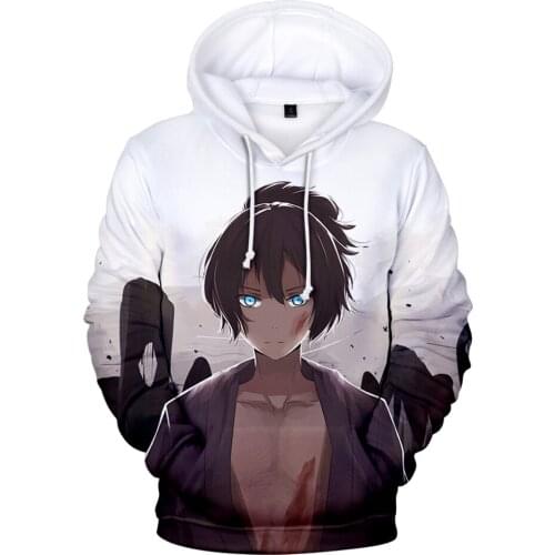 New Men Women Noragami 3D Hoodies Casual Oversized Sweatshirt Sleeve Hoodie Harajuku Pullover 3D Print Hoodies