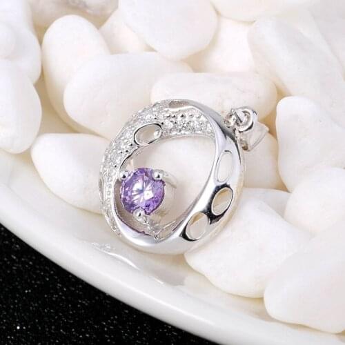 Unbelievable Price 100% Real High Quality 925 Sterling Silver Necklace & Austrian Crystal, 2 Colors Heart Shape & Gift Box