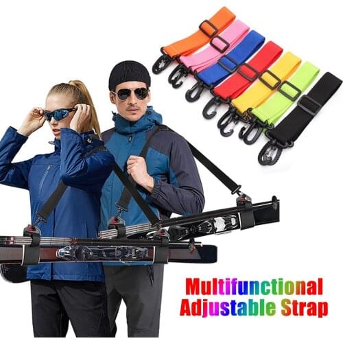Winter Ski Boots Strap Roller Skates Snowboard Shoulder Belt Adjustable Nylon Materials Handle Fastener Strap Protect Universal