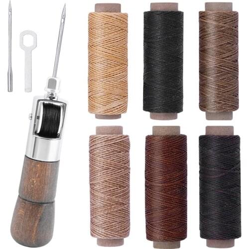 LMDZ Sewing Machine Leather Sewing Tool Wax Line Leather Craft Edge Stitching Belt Strips Shoemaker For DIY Handicraft Sewing