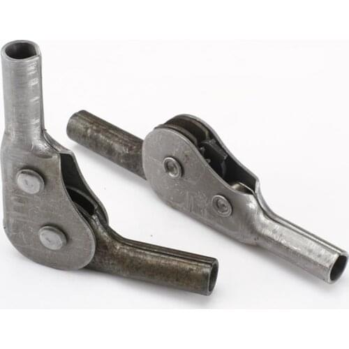 4PCS Ratchet Sofa Hinge Folding Connecting Adjustable 3/5 level 45/90/180 Degree Gray 16mm Dia. Tube