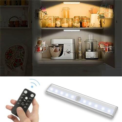 Remote Control LED Kitchen Under Cabinet Rigid Strip Light LED Rigid Bar Light Kit Closet Wardrobe LED Bar Lamp Wardrobe Light