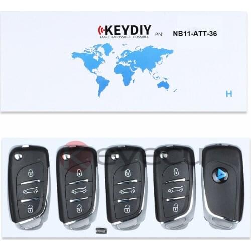 KEYECU 5PCS/LOT Universal Remote NB-Series for KD900 KD900+, KEYDIY Remote for NB11-ATT-36-3 Button