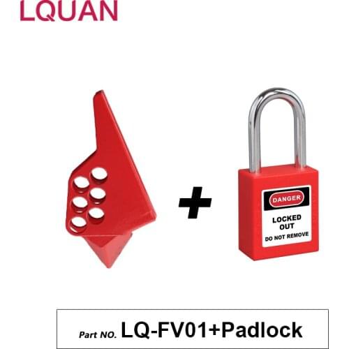 0.25" to 1" (6.35mm- 25.4mm) Hardened Steel Safety Standard Ball Valve Lockout Devices