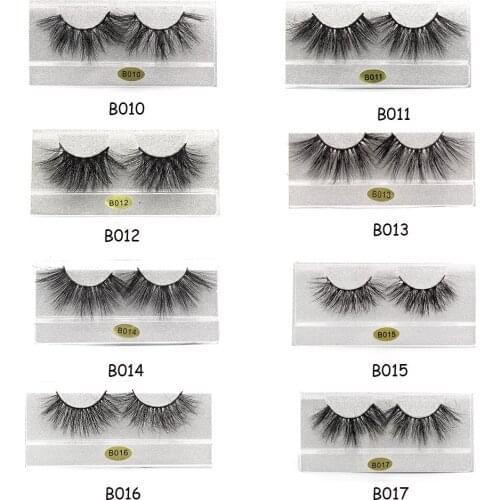 1 Pair 3D Mink Lashes Eyelashes Fluffy Wispy Natural Long Fake Eye Lashes Mink Eyelashes Lash Eyelash Extension Makeup Tools