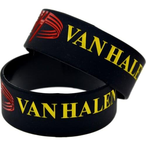 1PC Van Halen Silicone Wristband 1 Inch Wide for Music Concert
