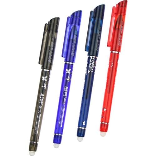 5pc Erasable Gel Pen Blue/ink Blue/Red/Black Ink Handles Pen Bullet Journal Office School Supplies Promotional Stationery Kawaii