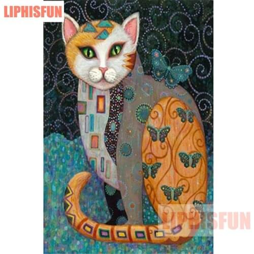 5d diy Diamond Painting Full Drill Square Resin Rhinestone Cross Stitch Diamond Embroidery Home Decor Colorful Cat