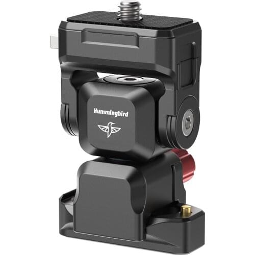 R082 Mini Monitor Quick Release Mount Adapter Head 1.5KG Payload QR Plate One Key Unlock 1/4-inch Interface for Monitor Camera