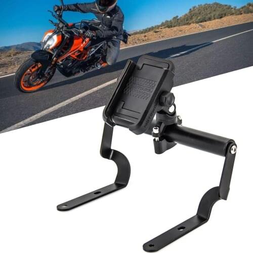 Phone Holder 22mm Handle Bar Bracket For 390 2017 2018 2019 Moto Accessories 390 GPS Navigation Mount Bracket Plate