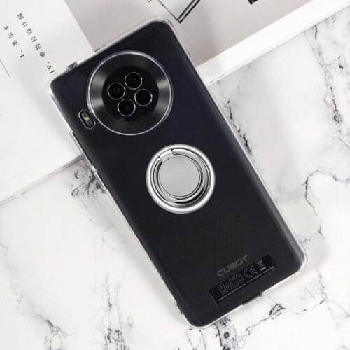 For Cubot Note 20 Pro Note20 2020 Back Ring Holder Bracket TPU Soft Silicone Phone Case