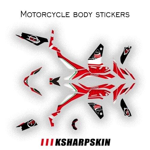 For DUCATI MULTISTRADA 950 2016 Motorcycle Full Body stickers Scratch-Resistant Decorative Protection Decals Accessories