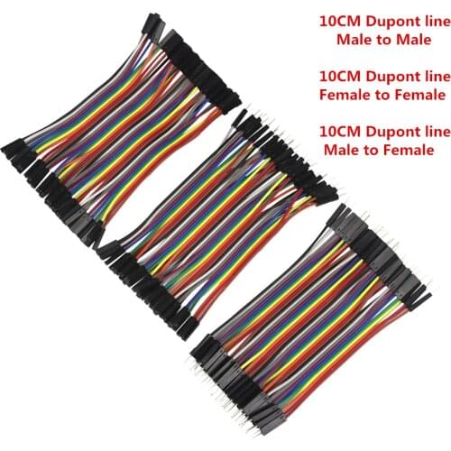 Dupont Line 10cm Male To Male / Female To Male Or Female To Female Jumper Wire Dupont Cable For arduino DIY KIT