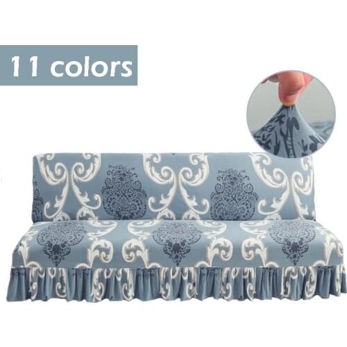Bohemia Elastic Sofa Bed Cover Without Armrest Ruffle Stretch Sofa Covers Full Anti-dirty Waterproof Living Room Couch Slipcover