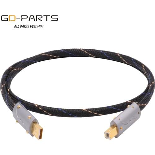 99.999% 5N OCC USB Cable HiFi AUDIO DAC Player Cable Printer Data Wire Type A To Type B