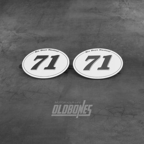 Cafe Racer Scrambler Bobber Chopper 71 Number Plate Tracker Support Bracket Motorcycle Modification Motorcross Number