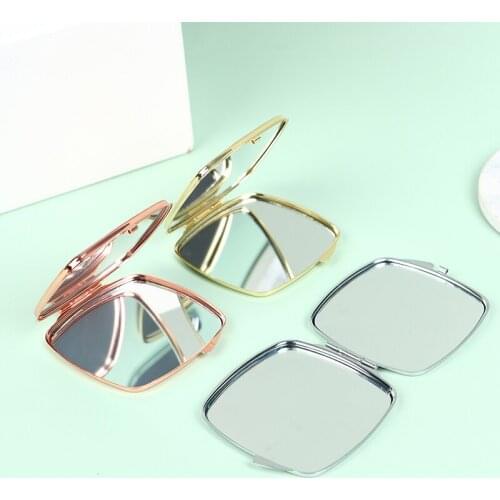 Compact Makeup Mirror Cosmetic Magnifying Round Pocket Make Up Mirror for Purse Travel Bag Home Office Mirror