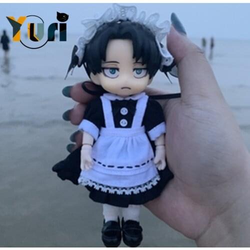 Anime Doll Use Maid Outfit Cosplay Costume OB11 Doll Clothes Retro Handmade Toy Clothing Cos C