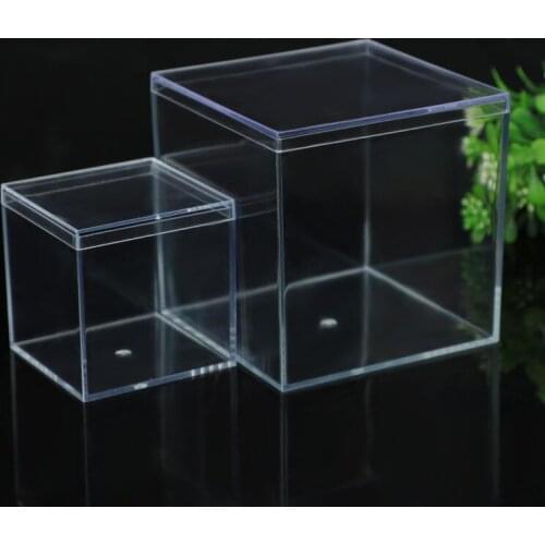 Round Square Plastic Transparent Storage Box Jewelry Beads Fishing Accessories Candy Box
