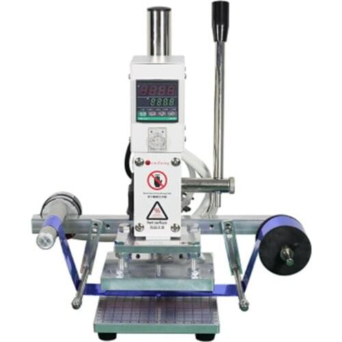 Small Bronzing Machine Manual Leather Paper Bronzing Machine Automatic Wood Plastic Branding Machine PUleather Embossing Machine